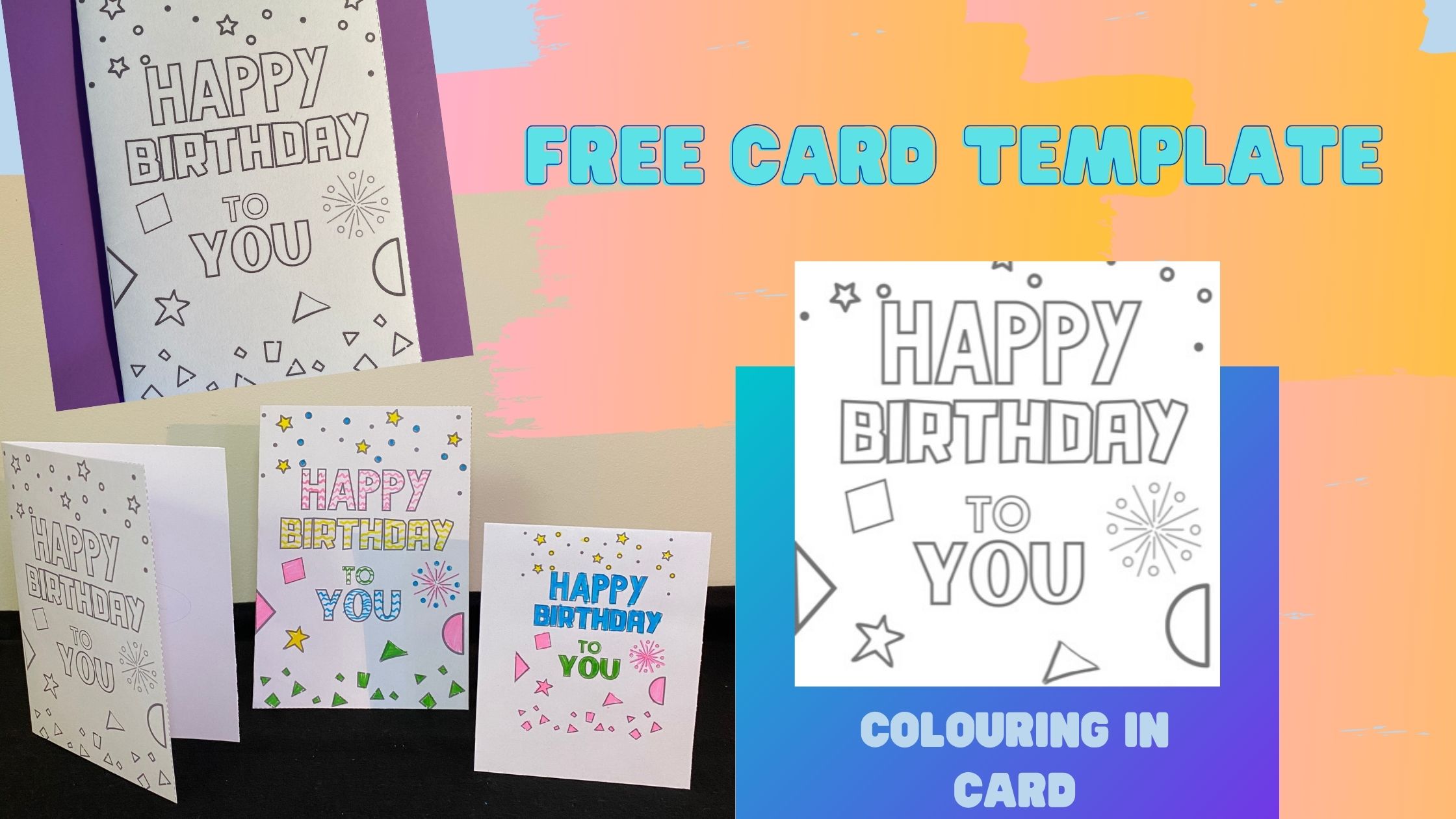 Happy Birthday to You Card Template