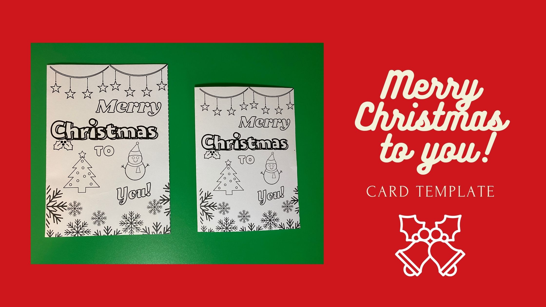 Card Template “Merry Christmas To You”