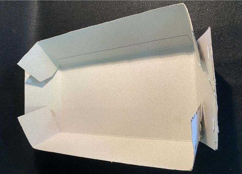 tissue box with loosened sides
