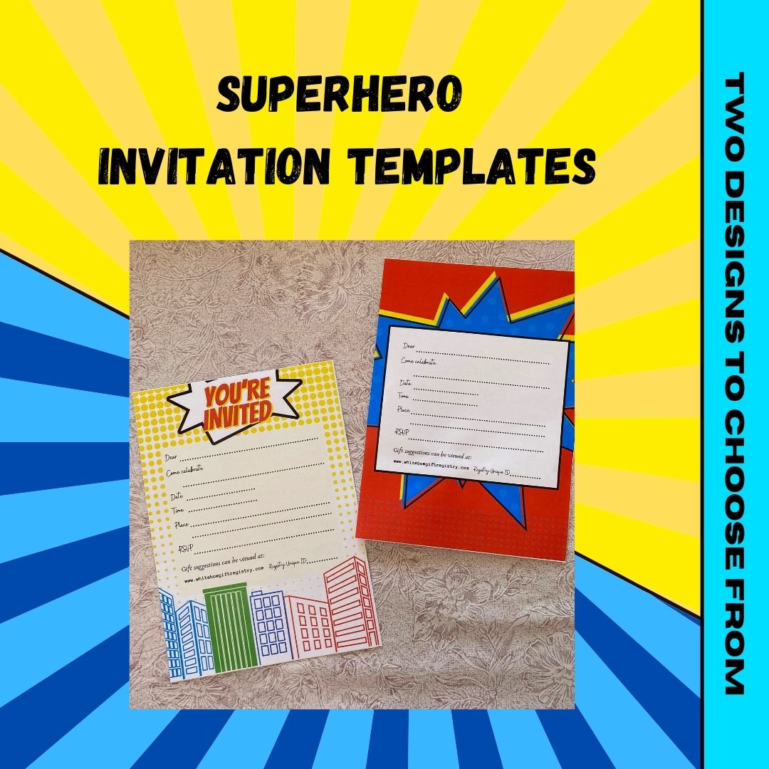 Superhero Invitation Template